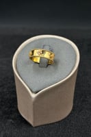 دبلة وردة ذهب تصميم الماس عيار 21 وزن من 3.6 الى 3...