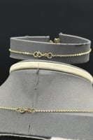 طقم وردات ذهب صافي عيار 18 وزن 8.5 جرام