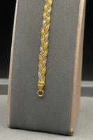 اسوارة ذهب عيار 21 مجدولة بتصميم ايطالي بوزن 5.9 ج...