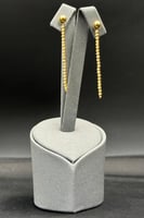 حلق كور ذهب صافي عيار 21 وزن 3.5 جرام