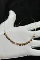 عقد دوائر ذهب صافي ايطالي عيار 18 وزن من 6.3 الى 6...