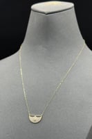 عقد ذهب تصميم الماس عيار 18 وزن من 0.8 الى 0.9 جرا...