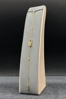 اسوارة مستطيل ذهب تصميم الماس 18 وزن 4 جرام