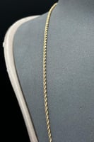 شال مجدول ذهب صافي عيار 21 وزن من 4.7 الى 4.9 جرام