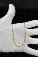 عقد مجدول ذهب صافي ايطالي عيار 18 وزن من 1.7 الى 1...