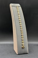 اسوارة زهرات ذهب تصميم الماس عيار 18 وزن 7 جرام