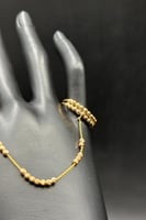 دبل خاتم كور ذهب صافي عيار 21 وزن 4.9 جرام