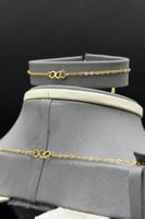 طقم وردات ذهب صافي عيار 21 وزن 16 جرام