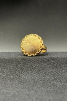 خاتم دائري ذهب صافي عيار 21 وزن 4.8 جرام