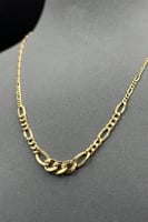 عقد جنزير ذهب صافي عيار 18 وزن من 2.5 الى 2.6 جرام