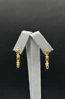 حلق جنزير ذهب صافي عيار 21 وزن 1.5 جرام