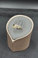 خاتم ذهب تصميم الماس عيار 18 وزن 1.5 جرام