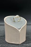 خاتم مع فص سوليتير ذهب تصميم الماس عيار 18 وزن من...