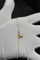 اسوارة كور مع قلب ذهب صافي ايطالي عيار 18 وزن 0.7...