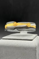 إسوارة حرير ذهب صافي عيار 21 كلاسيك لورا وزن 9.5 ج...