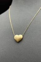 عقد قلب ذهب صافي عيار 18 وزن 3.4 جرام