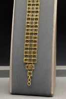 اسوارة مربعات ذهب صافي عيار 21 وزن 7.6 جرام