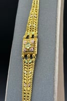 اسوارة زهرة ذهب تصميم هندي عيار 21 وزن 11.7 جرام