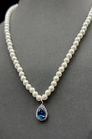 طقم لؤلؤ مع ذهب عيار 18 وزن 6.5 جرام