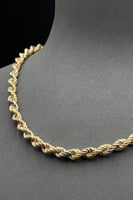 عقد مجدول ذهب ايطالي عيار 18 وزن 8 جرام