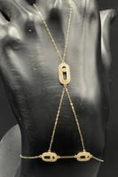 كف ذهب تصميم الماس عيار 18 وزن 1.3 جرام