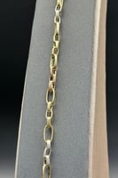 اسوارة جنزير ذهب صافي ملون ايطالي عيار 18 وزن 3.6...