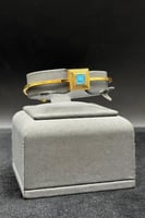 اسوارة ذهب مع صدف ملون عيار 21 وزن 5.7 جرام