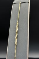 اسوارة لؤلؤ مع ذهب مجدول عيار 18 وزن 0.99 جرام