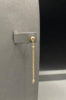 طقم مجدول ذهب صافي عيار 18 وزن من 4.8 الى 4.9 جرام