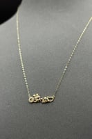 عقد تايجر ذهب تصميم الماس عيار 18 وزن 0.9 جرام