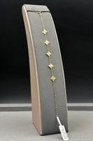 اسوارة خمس زهرات ذهب صافي عيار 21 وزن 1.7 جرام