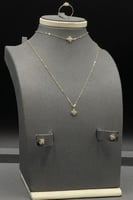 طقم اطفال وردة ذهب تصميم الماس