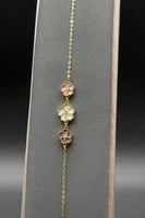 اسوارة ورد الطائف ذهب ايطالي عيار 18 وزن من 2.3 ال...