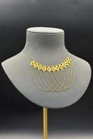 مخنق دوائر ذهب تصميم الماس عيار 21 وزن 5.5 جرام