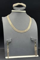 طقم فلات ذهب صافي ايطالي عيار 18 وزن 25.8 جرام