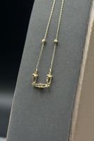 اسوارة جنزير مونيكا ذهب صافي ( امكانية التكبير و ا...