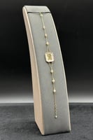 اسوارة شناف ذهب مع لؤلؤ عيار 18 وزن 2.2 جرام