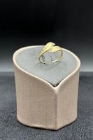 خاتم ذهب تصميم الماس عيار 18 وزن 1.5 جرام