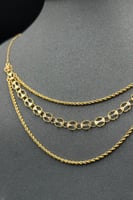 طقم ثلاث ادوار ذهب صافي عيار 21 وزن 7.7 جرام