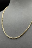 عقد مجدول ذهب ايطالي عيار 18 وزن من 2.1 الى 2.3 جر...