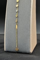 اسوارة دوائر ذهب صافي ايطالي عيار 18 وزن 2.4 جرام