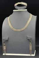 طقم فلات ذهب صافي ايطالي عيار 18 وزن 25.8 جرام