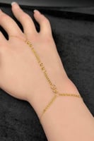 كف مجدول مع دوائر ذهب صافي عيار 21 وزن من 1.5 الى...