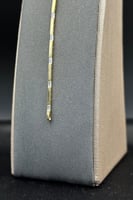 اسوارة ذهب مع باقيت تصميم الماس عيار 18 وزن 4.1 جر...