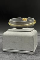 اسوارة ذهب تصميم الماس عيار 18 وزن 9.8 جرام