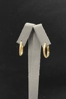 حلق ذهب صافي عيار 18 وزن 1.5 جرام