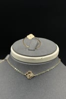 طقم اطفال وردات ذهب صافي عيار 18 وزن 3.4 جرام