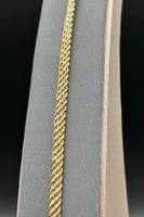 اسوارة مجدول ذهب صافي عيار 18 وزن 3.9 جرام