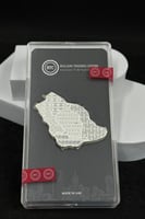 سبيكة خريطة السعودية فضة وزن 100 جرام