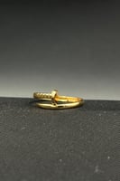 خاتم مسمار ذهب صافي عيار 21 وزن من 1 الى 1.3 جرام